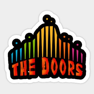 the doors art retro Sticker